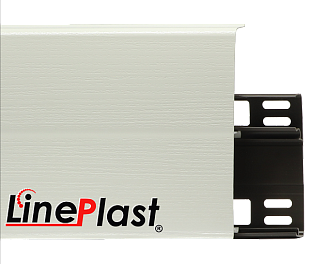 Плинтус LinePlast 100 Белый глянец LB002 в mir-pola.by
