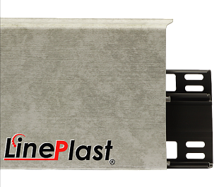 Плинтус LinePlast 100 Кора дубовая светло-серая LB016 в mir-pola.by
