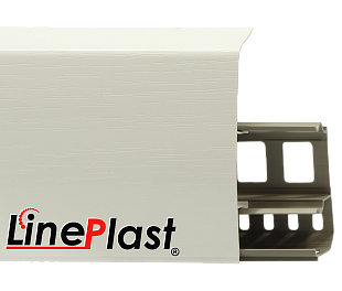 Плинтус LinePlast 85  Белый глянец LS002 в mir-pola.by
