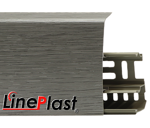 Плинтус LinePlast 85  Металлик Файн-лайн  LS020 в mir-pola.by
