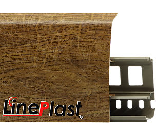 Плинтус LinePlast 85  Атласное дерево LS017 в mir-pola.by
