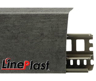 Плинтус LinePlast 85  Бетон Антрацит LS029 в mir-pola.by
