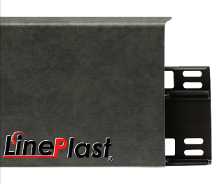 Плинтус LinePlast 100 Бетон графит LB012 в mir-pola.by
